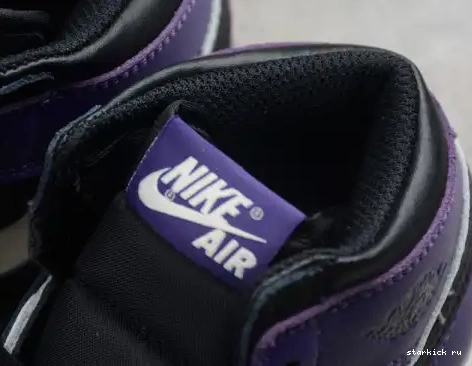 Air Purple' High OG 1 Retro 555088-501 Kids 'Court  555088-501 Kid Jordan 0515